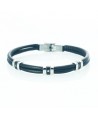 Bracciale Uomo in Pelle Blu